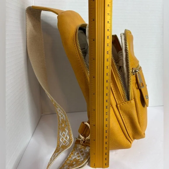 Mini Backpack Bag Yellow NWOT - Picture 5 of 11